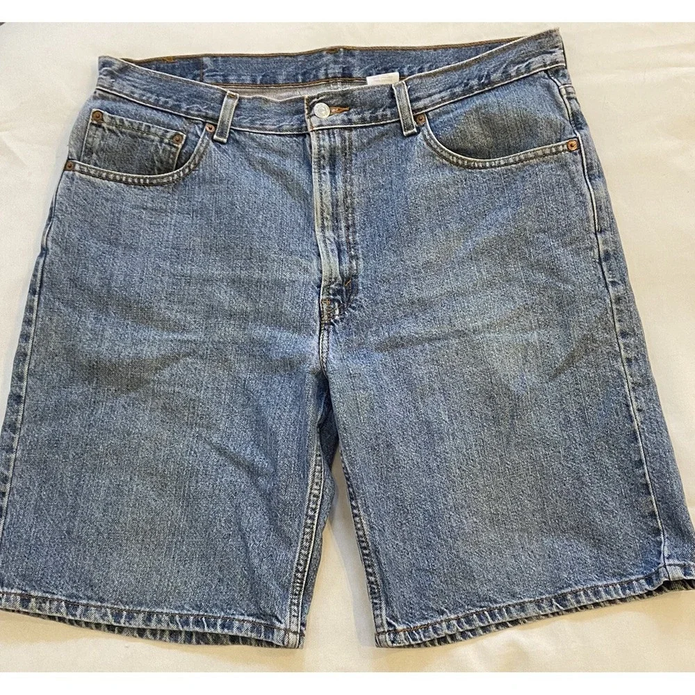 Levi's 550 Relaxed‎ Fit Denim Shorts Men's 36 Med Wash 90's Y2K Skater Grunge